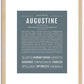 Augustine | Name Art Print