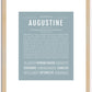 Augustine | Name Art Print