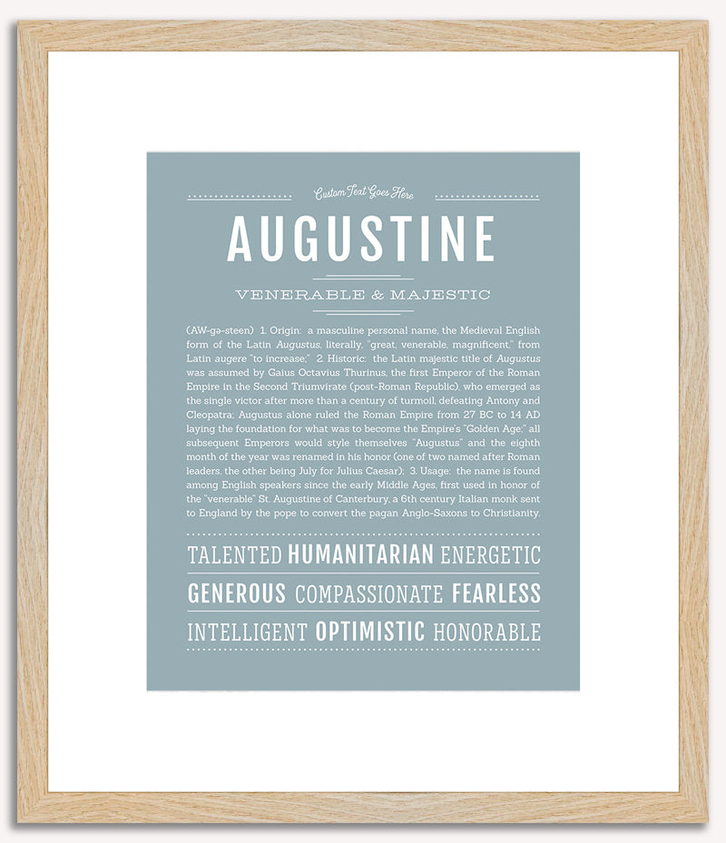 Augustine | Name Art Print