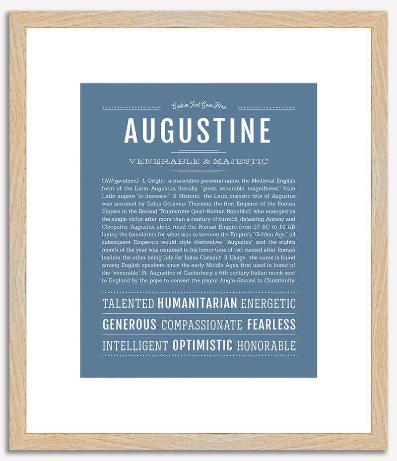 Augustine | Name Art Print