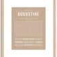 Augustine | Name Art Print