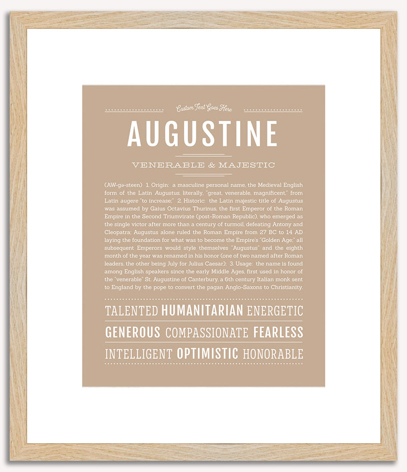 Augustine | Name Art Print