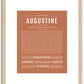 Augustine | Name Art Print