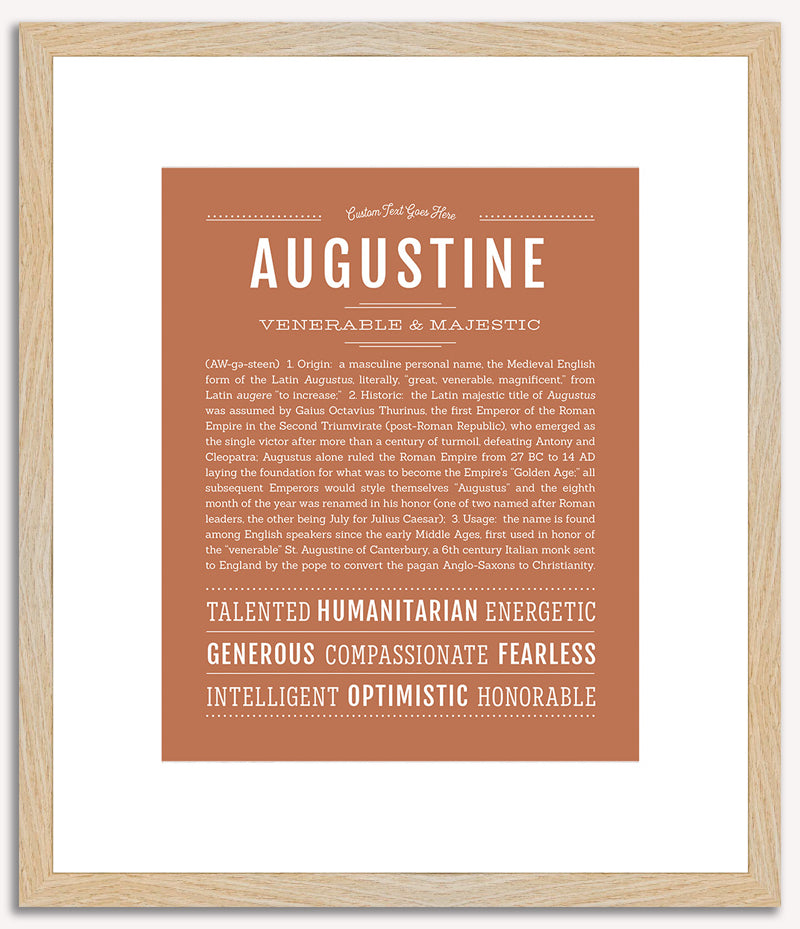 Augustine | Name Art Print