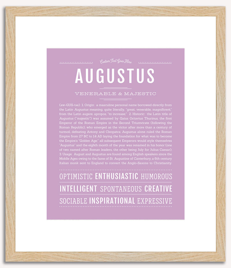 Augustus | Name Art Print