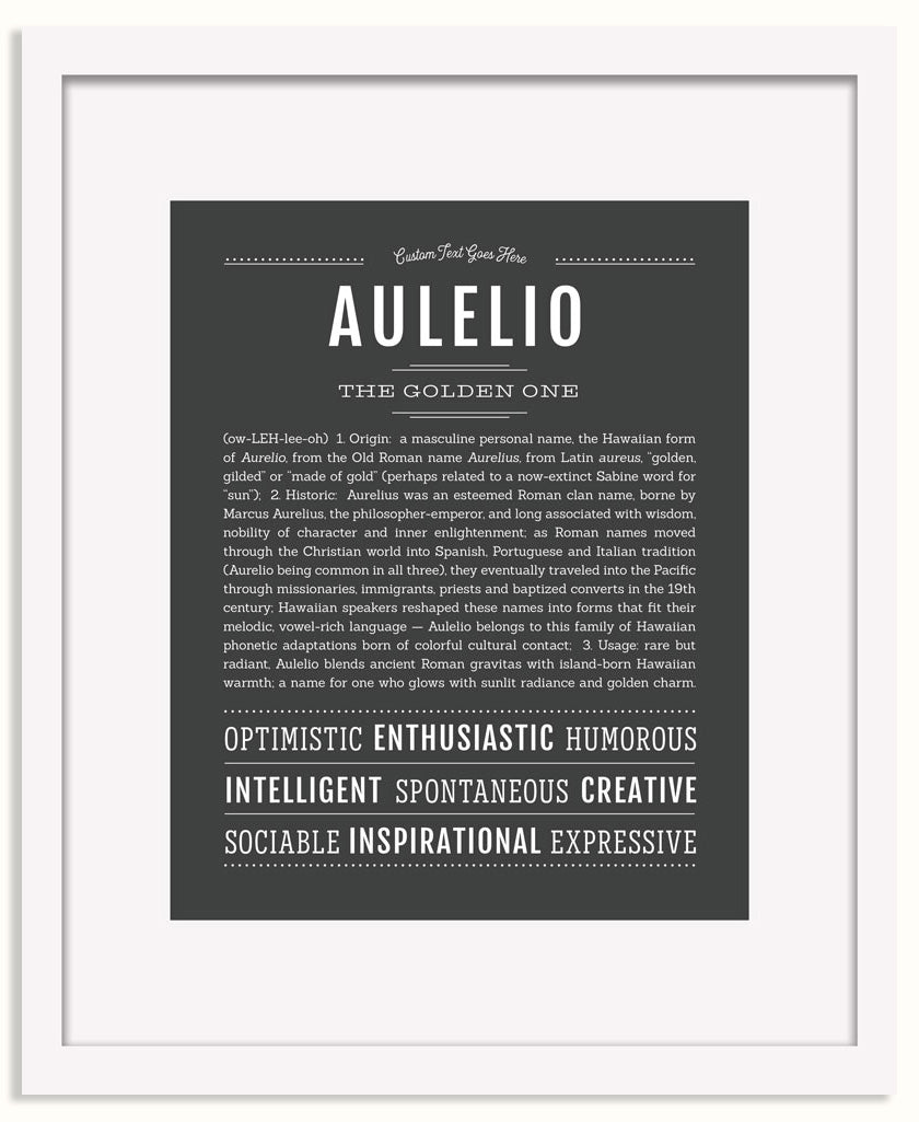 Frame Options | Charcoal Gray | White Frame, Matted