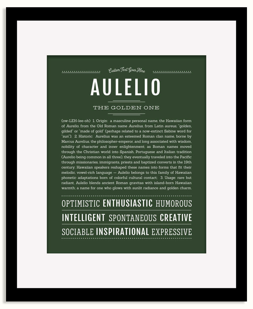 Frame Options | Deep Forest | Black Frame, Matted