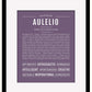Frame Options | Deep Purple | Black Frame, Matted