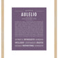 Frame Options | Deep Purple | Maple Frame, Matted