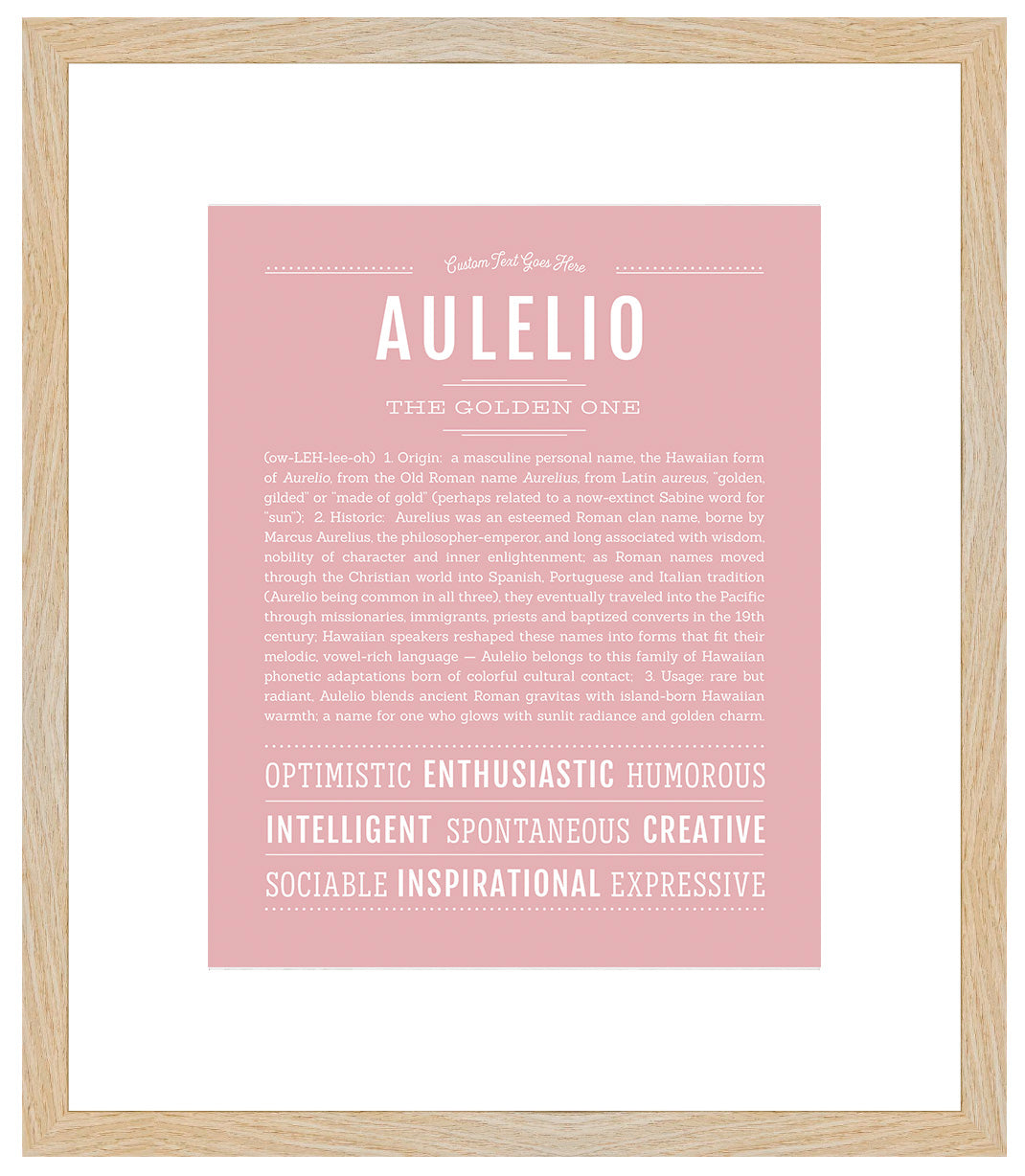 Frame Options | Dusty Rose | Maple Frame, Matted
