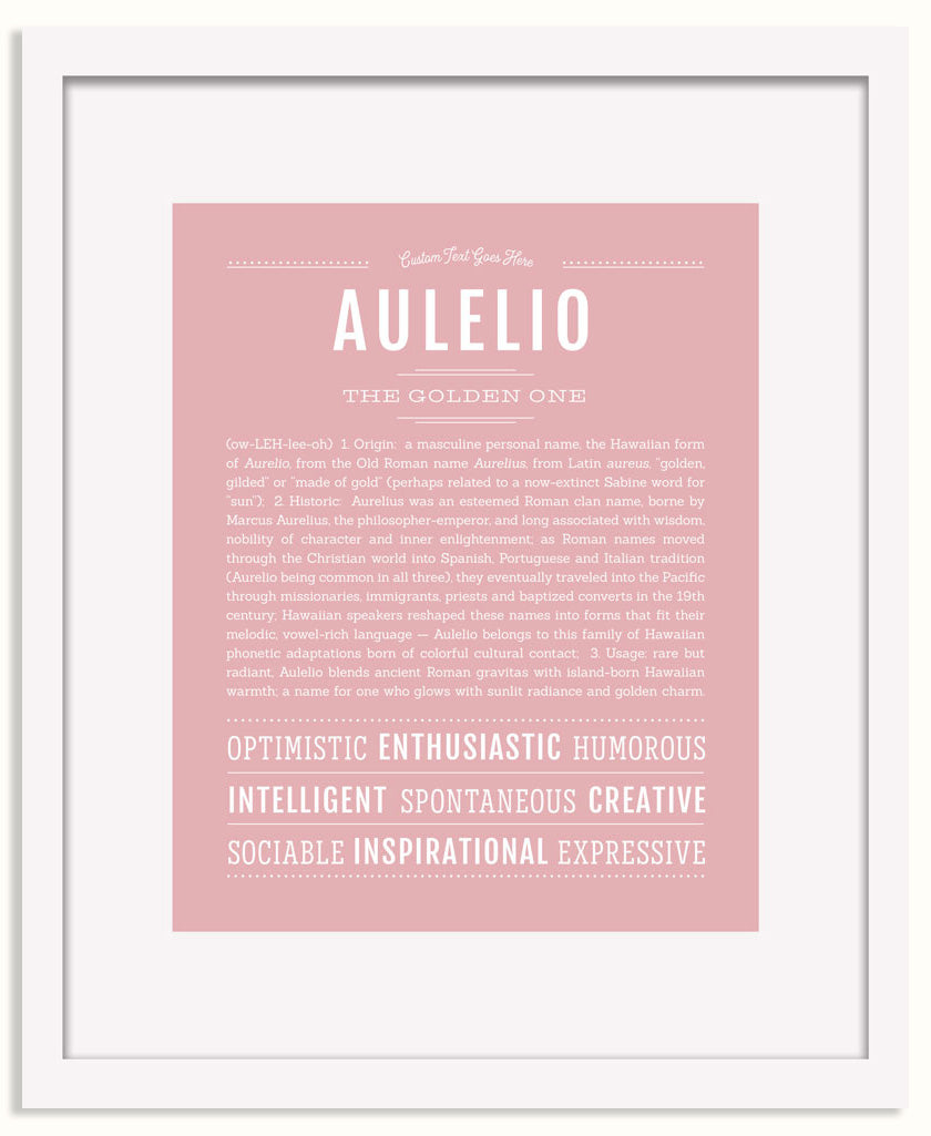 Frame Options | Dusty Rose | White Frame, Matted