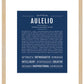 Frame Options | Midnight Blue | Maple Frame, Matted
