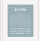 Frame Options | Powder Blue | White Frame, Matted