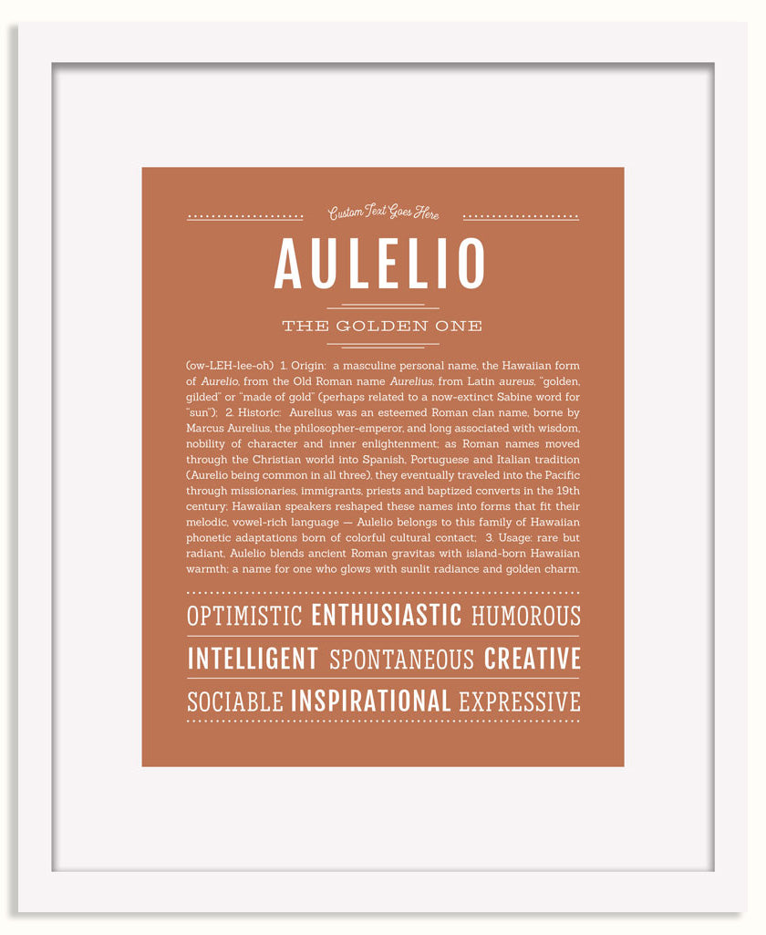 Frame Options | Terra Cotta | White Frame, Matted
