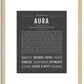 Aura | Name Art Print