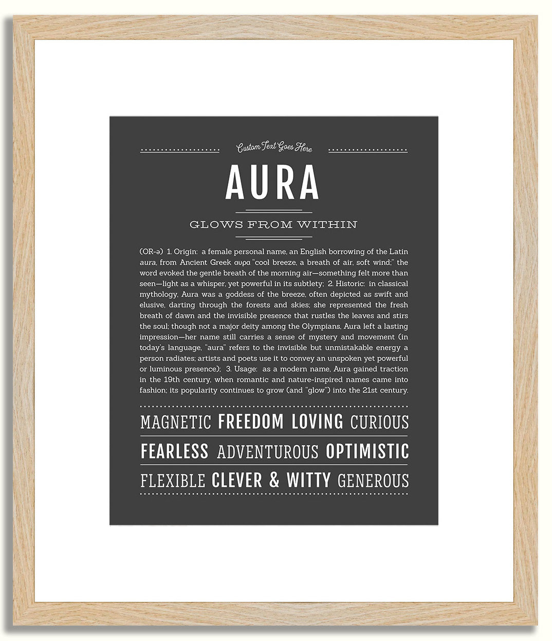 Aura | Name Art Print