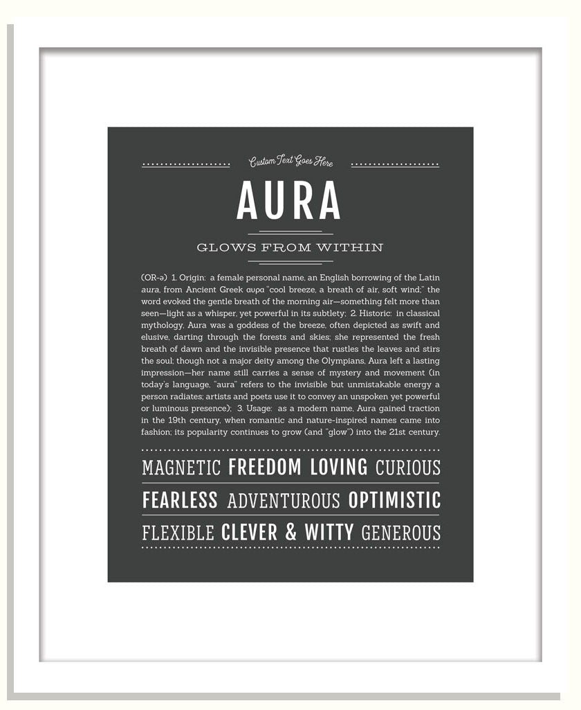 Frame Options | Charcoal Gray | Black Frame, Matted