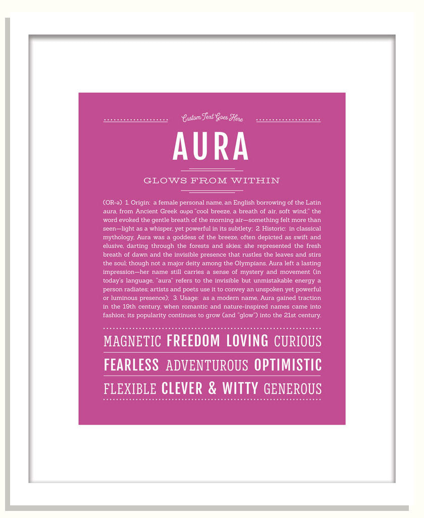 Frame Options | Dark Pink | Black Frame, Matted