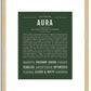 Aura | Name Art Print