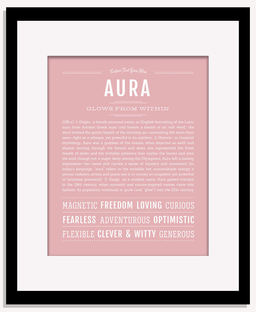 Frame Options | Dusty Rose | Maple Frame, Matted