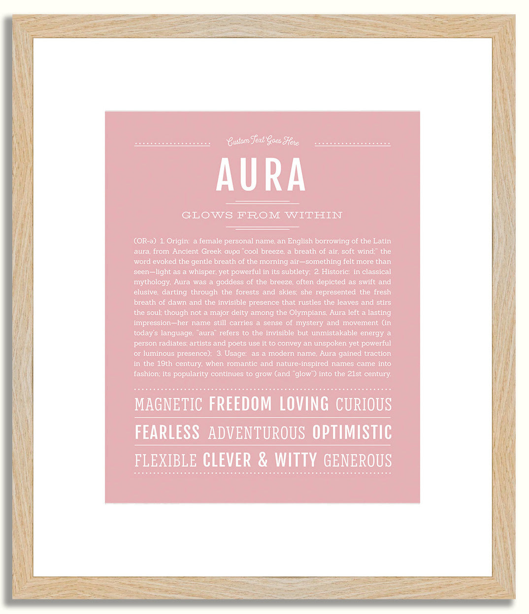 Aura | Name Art Print