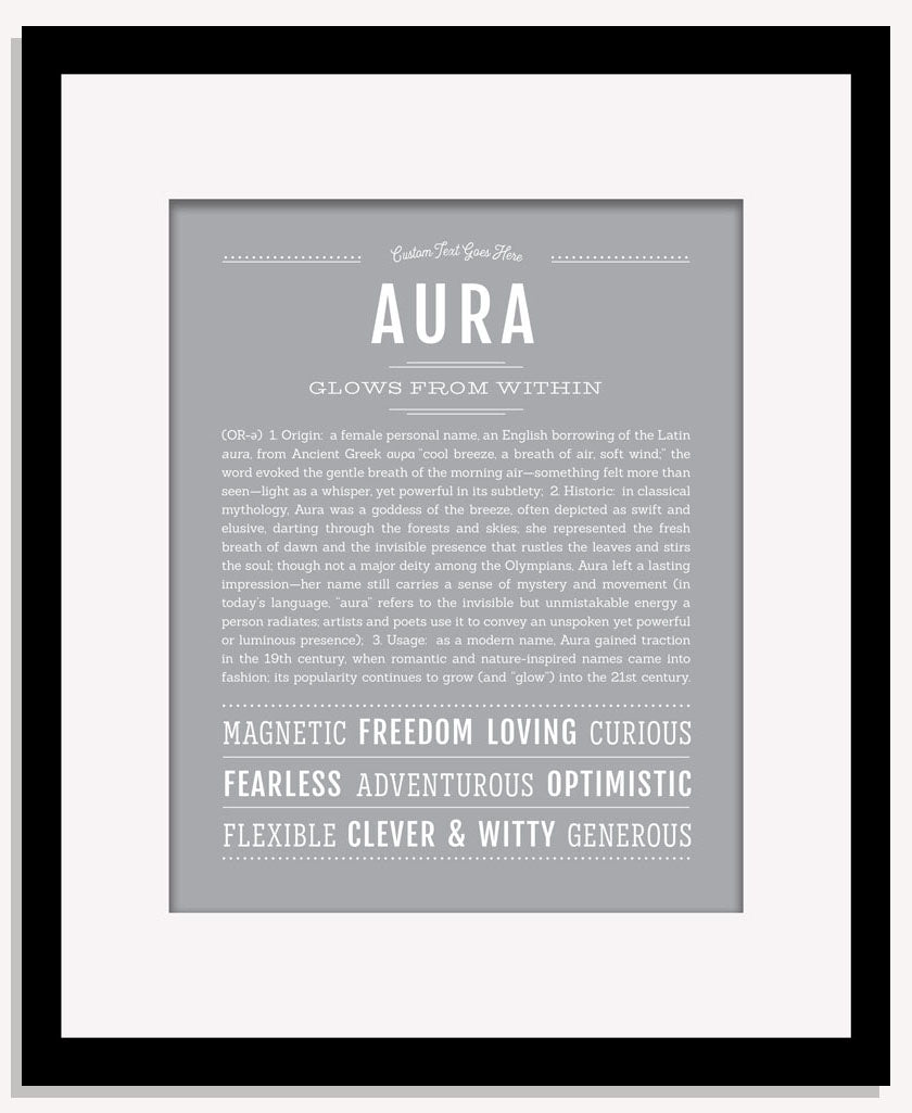 Frame Options | Light Gray | Maple Frame, Matted