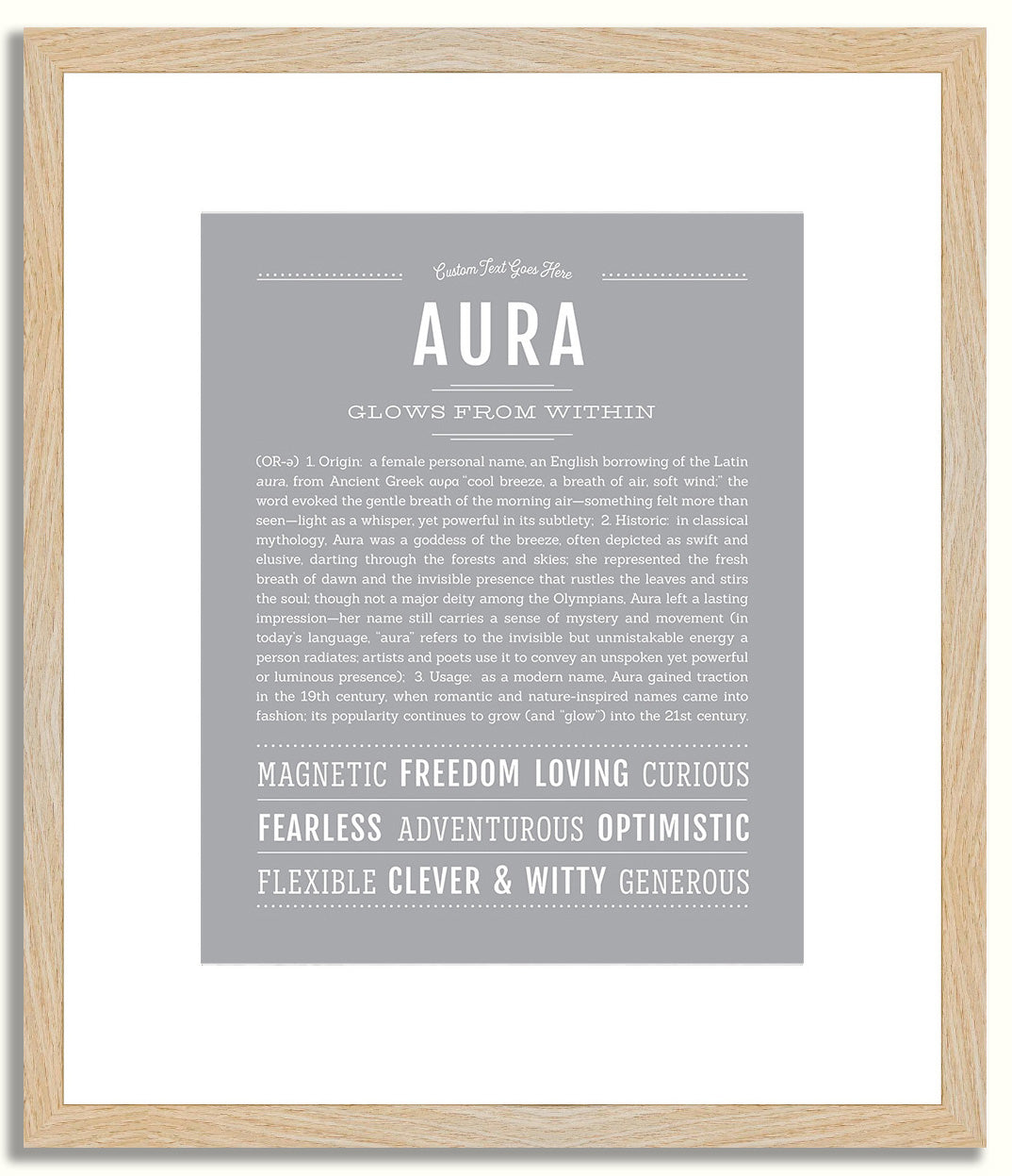 Aura | Name Art Print