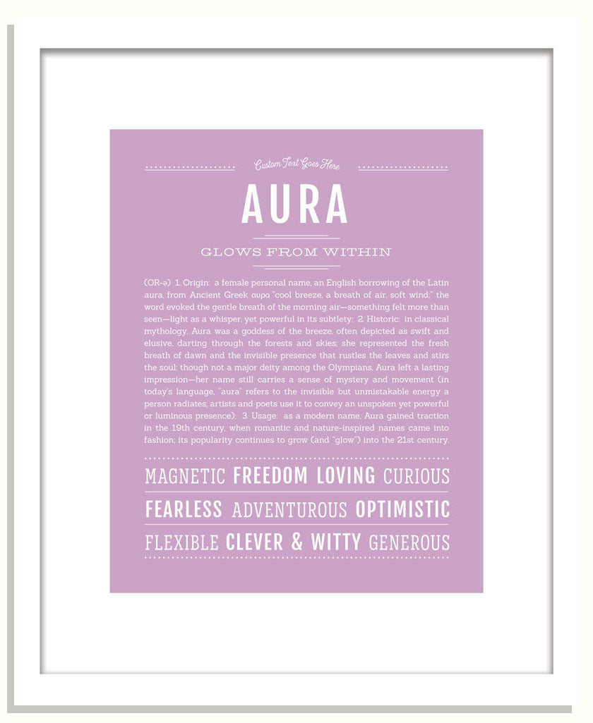 Frame Options | Lilac | Black Frame, Matted