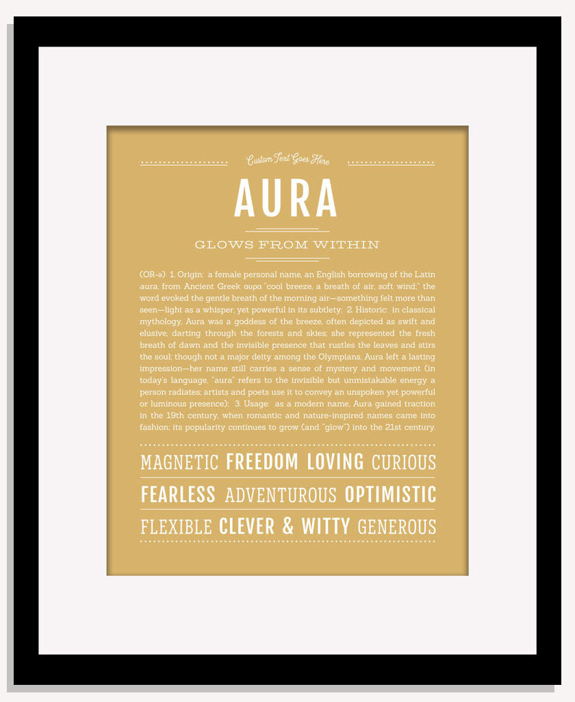 Frame Options | Matte Gold | Maple Frame, Matted