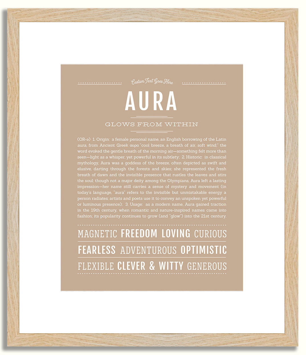 Aura | Name Art Print