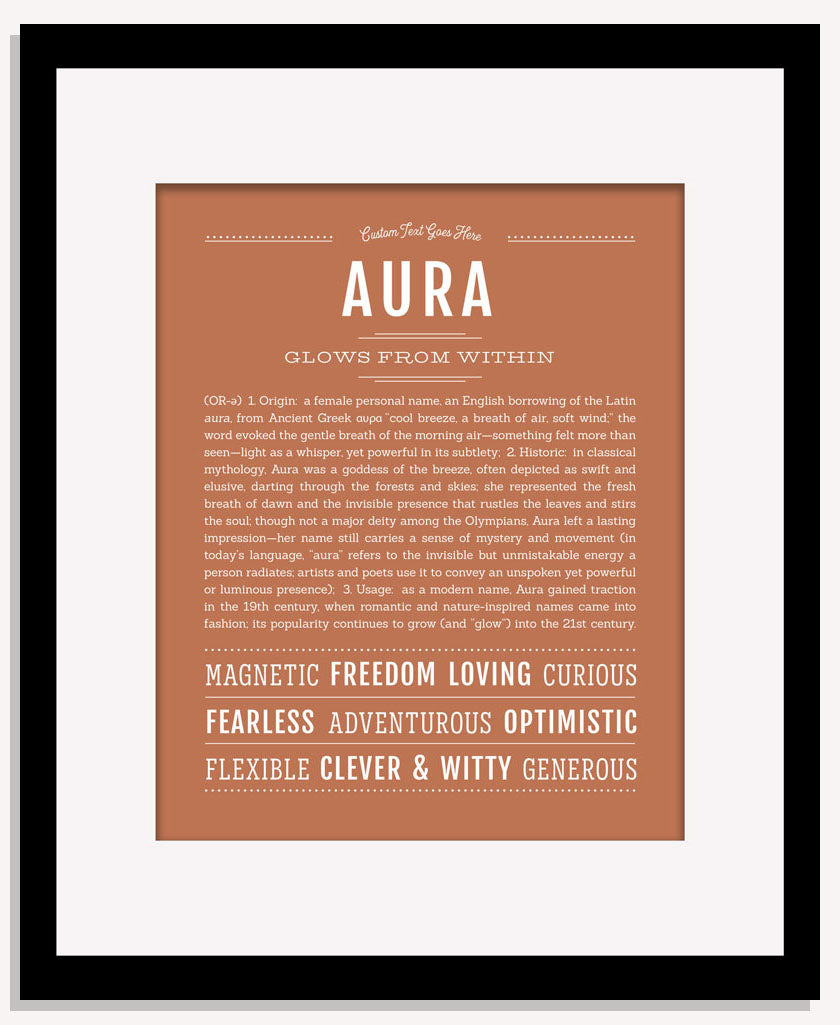 Frame Options | Terra Cotta | Maple Frame, Matted