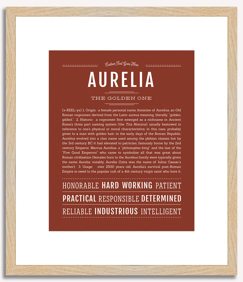 Aurelia | Name Art Print