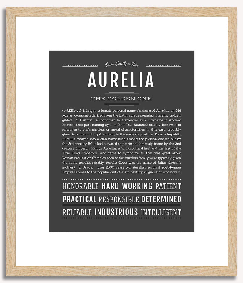 Aurelia | Name Art Print