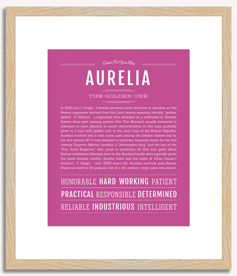 Aurelia | Name Art Print