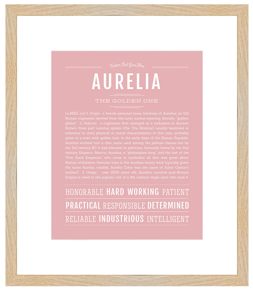 Aurelia | Name Art Print