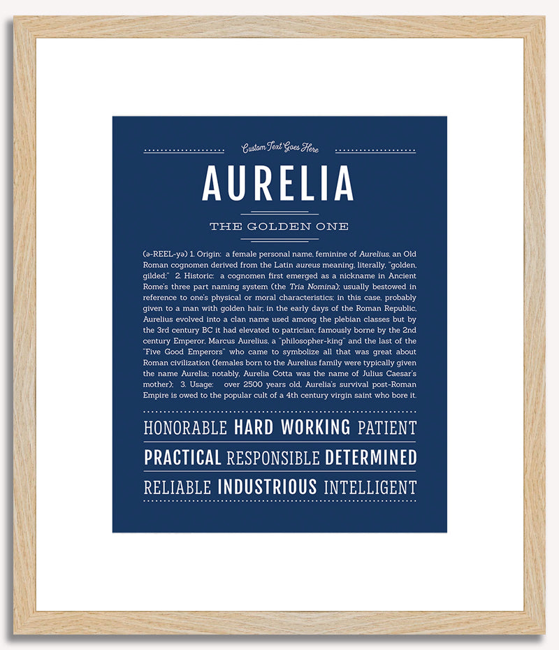 Aurelia | Name Art Print