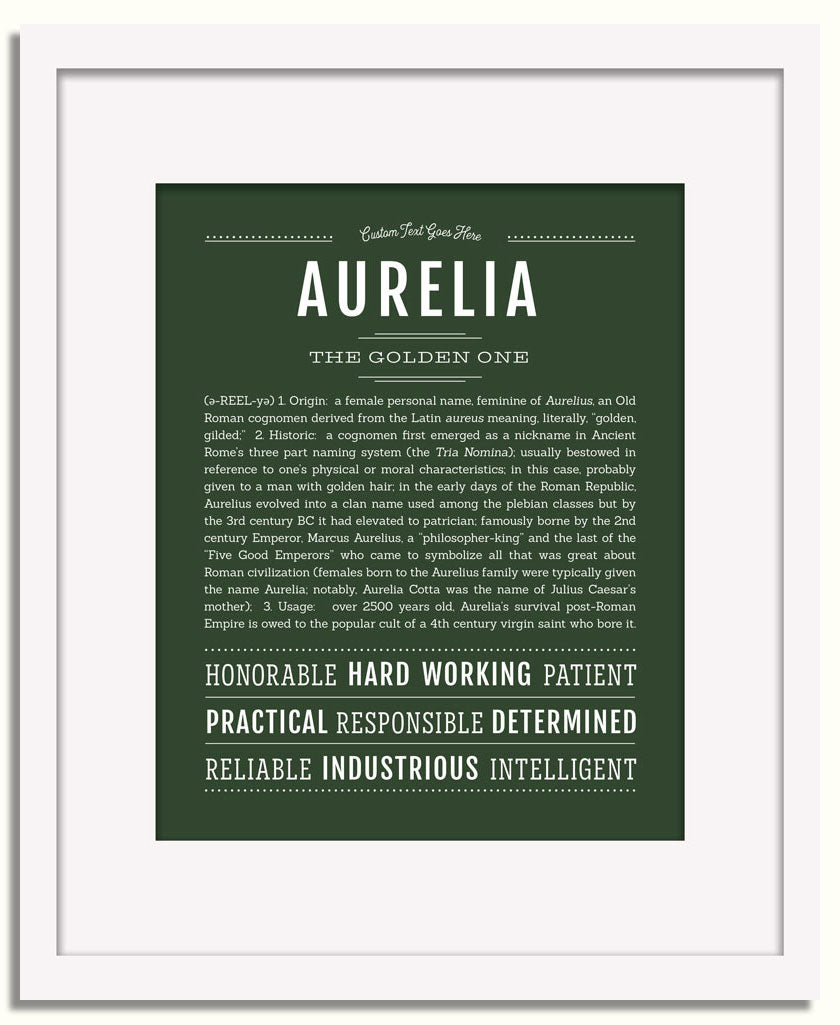 Aurelia | Name Art Print - Personalized Custom Gifts – Name Stories