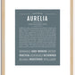 Aurelia | Name Art Print