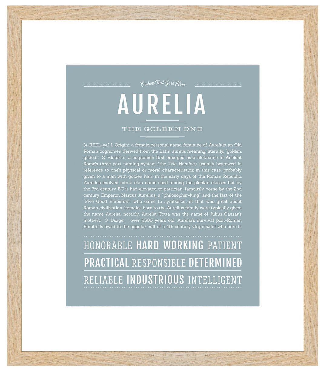 Aurelia | Name Art Print