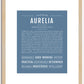 Aurelia | Name Art Print