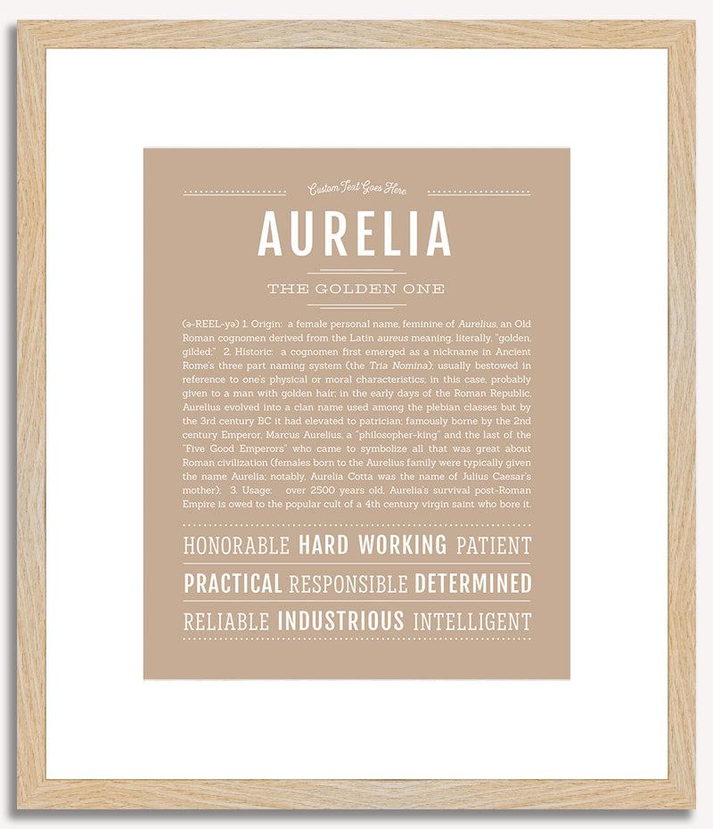 Aurelia | Name Art Print