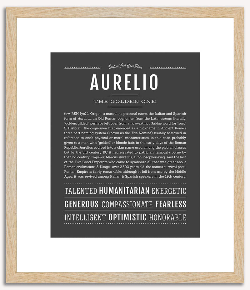 Aurelio | Name Art Print