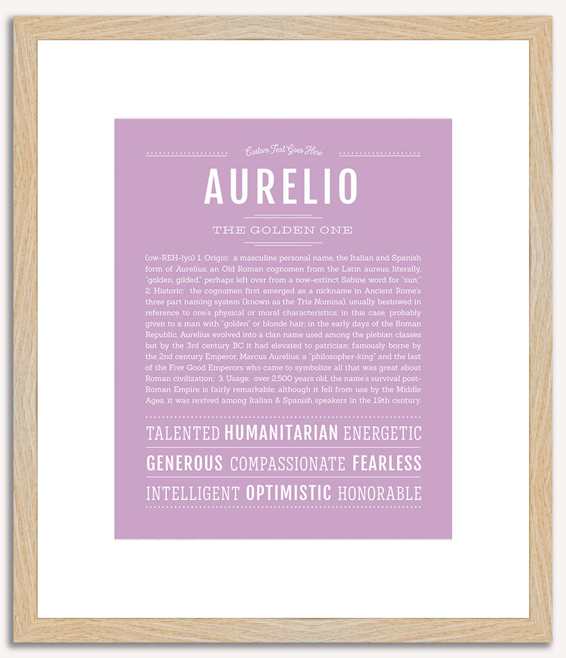 Aurelio | Name Art Print