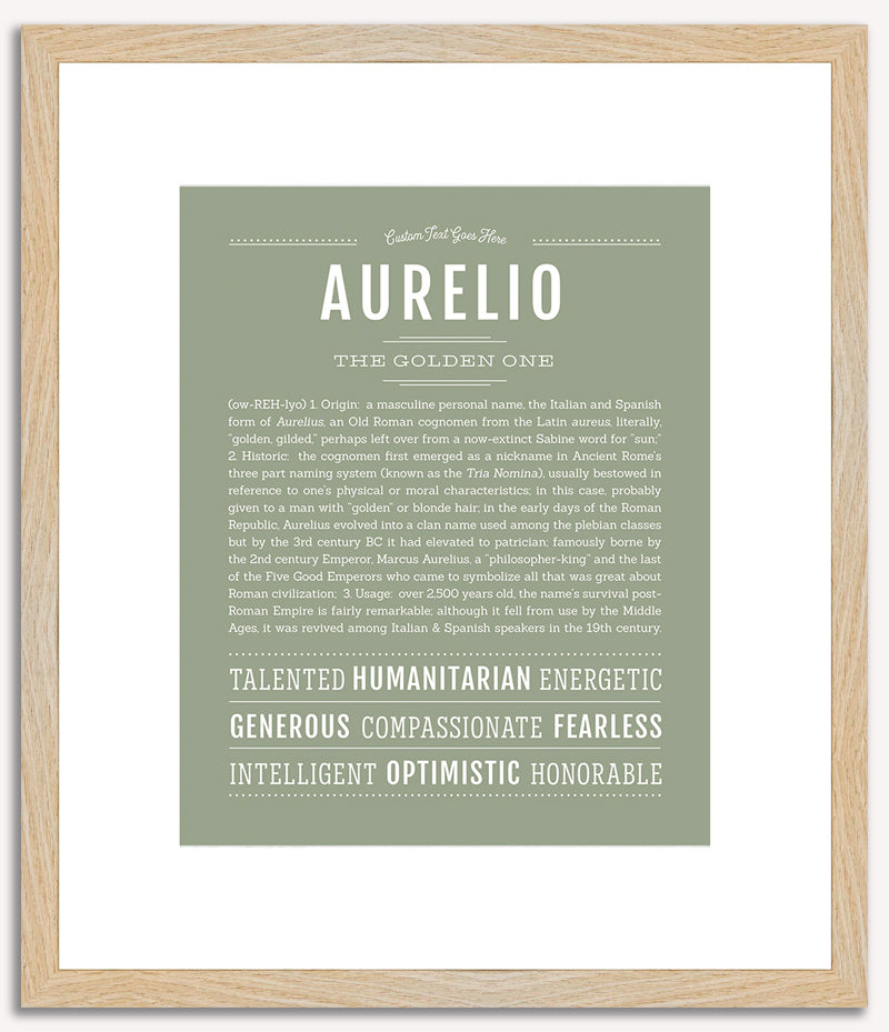 Aurelio | Name Art Print