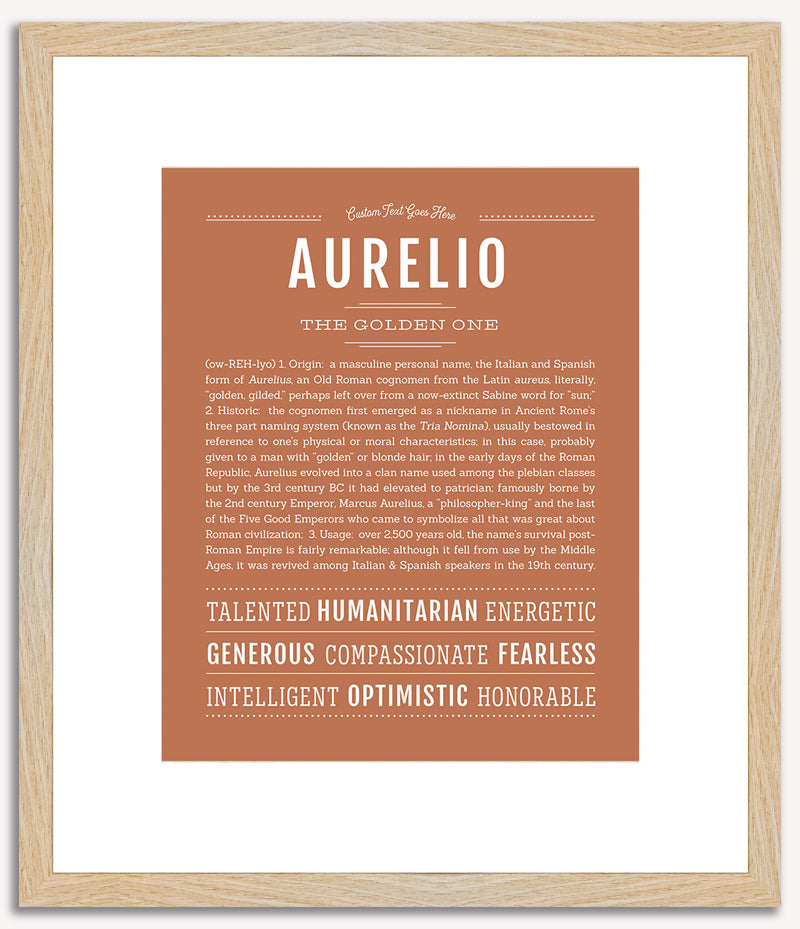 Aurelio | Name Art Print