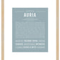 Auria | Name Art Print