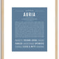 Auria | Name Art Print