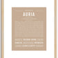 Auria | Name Art Print