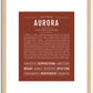 Aurora | Name Art Print