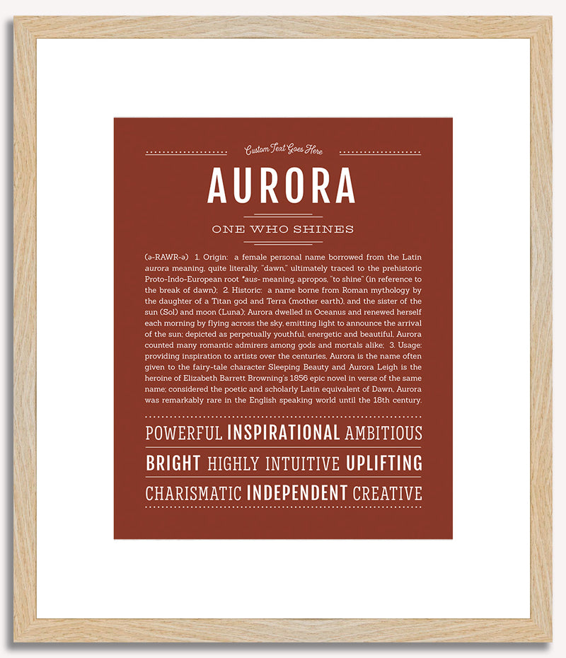 Aurora | Name Art Print